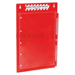 Lock Slip Card Lockout Lock LT-LPHCS-Single Lockout Permit Holder Card Safe (Single Side)