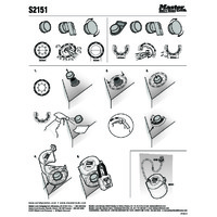 Masterlock S2151 Push Button and Rotary Switch Cover - Instruction Sheet