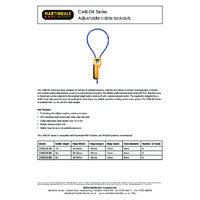 Martindale CABLOKXBL Adjustable Cable Lockout - Datasheet